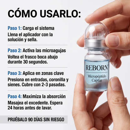 Cabello más fuerte y denso en 90 días con REBORN® InFusion